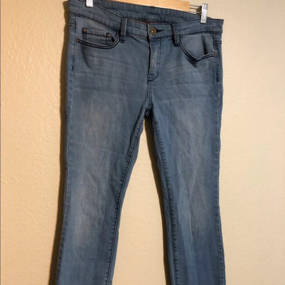 Baby blue skinny jeans